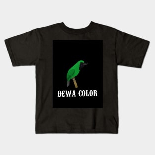 The green bird Kids T-Shirt